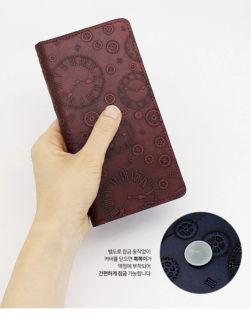 아이폰15프로맥스 플립 케이스 MJ 흡착식 덮개 여밈